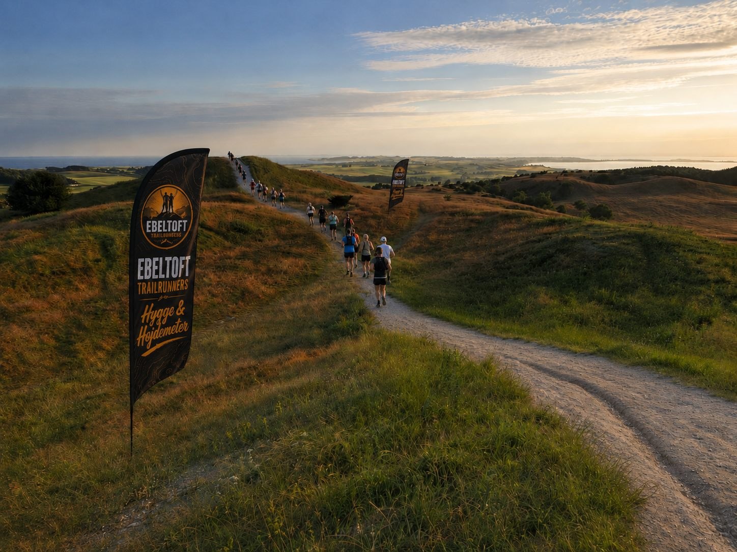 Løbere fra Ebeltoft Trailrunners på Bjergetapens rute